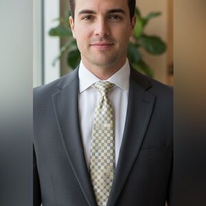 NWT Geoffrey Beene Elegant Gold and Silver Tie